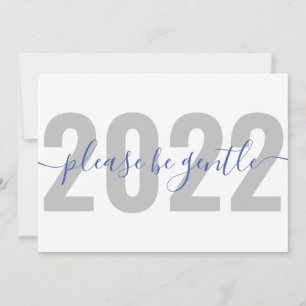 Funny 2022 S'il vous plaît être douce Carte de Noë