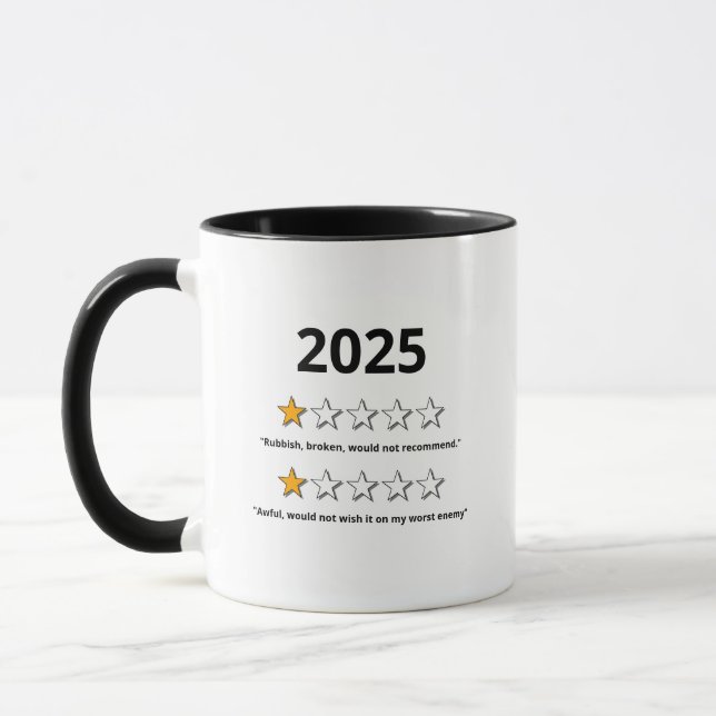 Funny 2023 Bad Review Mug (Left)