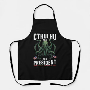 Funny 2024 Elections Cthulhu for President  Apron