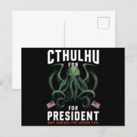Funny 2024 Elections Cthulhu for President