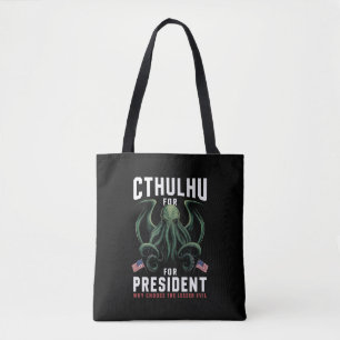Funny 2024 Elections Cthulhu for President  Tote Bag
