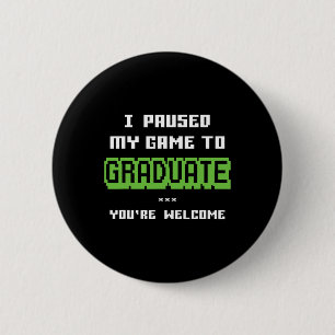 Funny 2025 Gamer Graduate Graduation 2 Inch Round Button