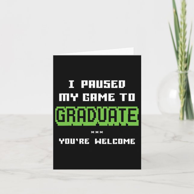 Funny 2025 Gamer Graduate Graduation  Card (Front)