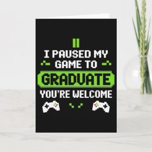 Funny 2025 Gamer Graduate Graduation For Him Her W Card