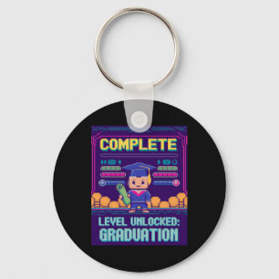 Funny 2025 Gamer Level Complete Master College Gra Keychain