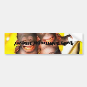 funny%20monkey, Crazy Monkey Fest Bumper Sticker