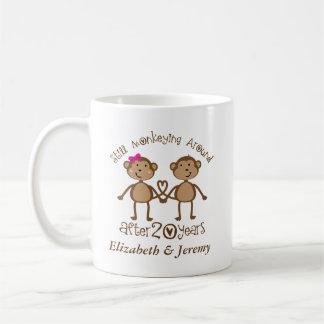 Funny 20th Wedding Anniversary His Hers Mugs