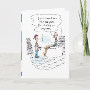 Funny 21st Birthday Card! Card