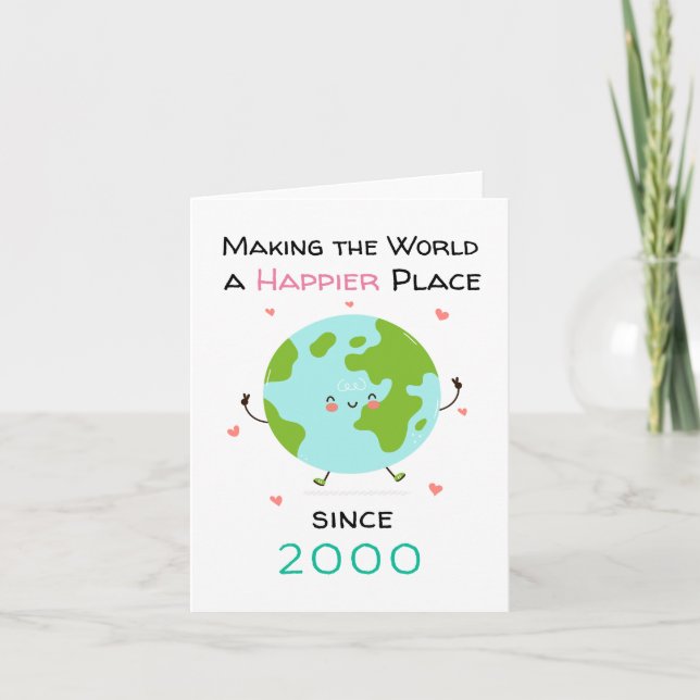 Funny 21st Birthday Card, carte humoristique pour  (Devant)