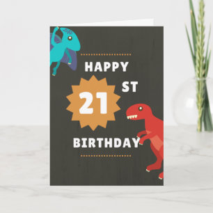 Funny 21st Birthday Card - Immature