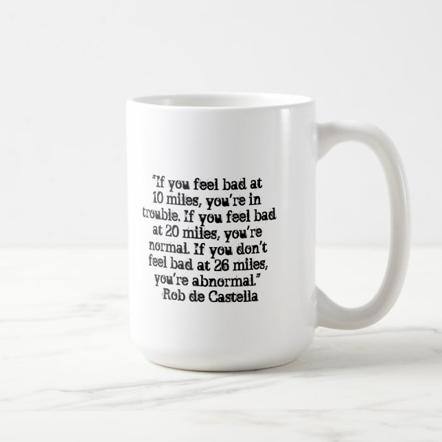 Funny 26.2 Coffee Mug for Marathoner - Abnormal (Right)