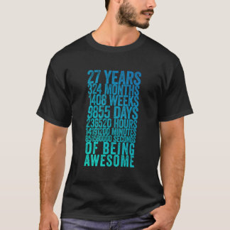 Funny 27Th Birthday Shirt Old Metre Funny 27 Year 