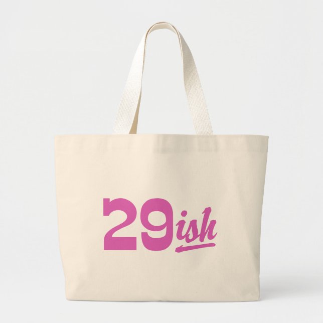 Funny 30th Birthday Large Tote Bag (Front)