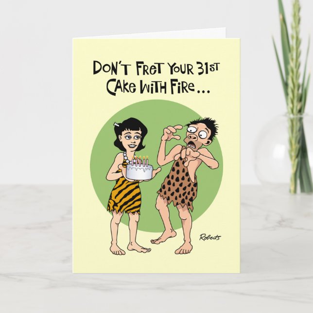 Funny 31st Birthday Card (Front)