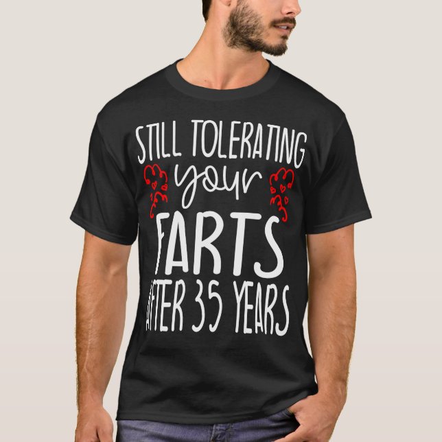 Funny 35th Wedding Anniversary Gift T-Shirt (Front)