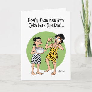Funny 37th Birthday Greeting Card
