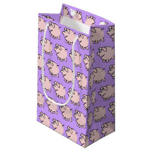 Funny 3 Cartoon Pig New Baby Choose Colour Gift B Small Gift Bag