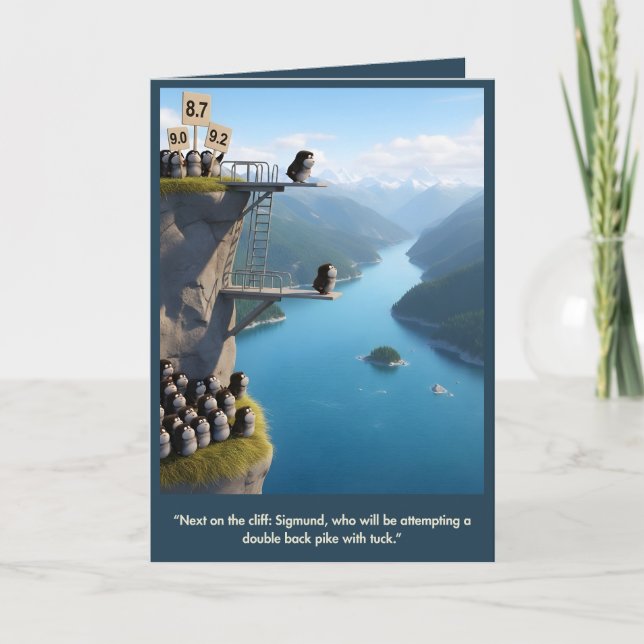 Funny 3D animal birthday card (Front)