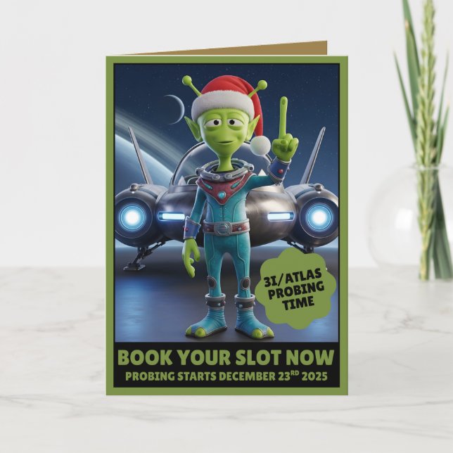 Funny 3I/ATLAS probing time card (Front)