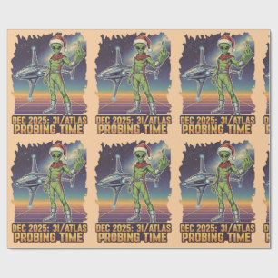 Funny 3I/ATLAS Wrapping Paper