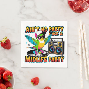  Funny 40+ Birthday Celebration Paper Napkins