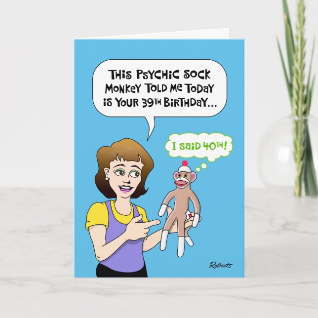 Funny 40th Birthday Card (Front)