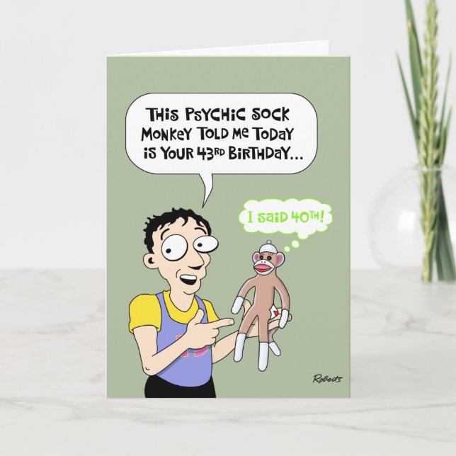 Funny 40th Birthday Card (Front)