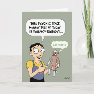 Funny 40th Birthday Card