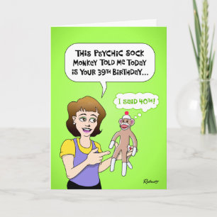 Funny 40th Birthday Card