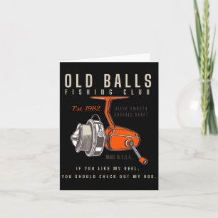Funny 40th Birthday Fishing Pun For Men's Over The Card