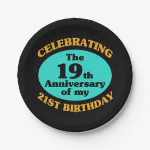 Funny 40th Birthday Gag Gift Paper Plate