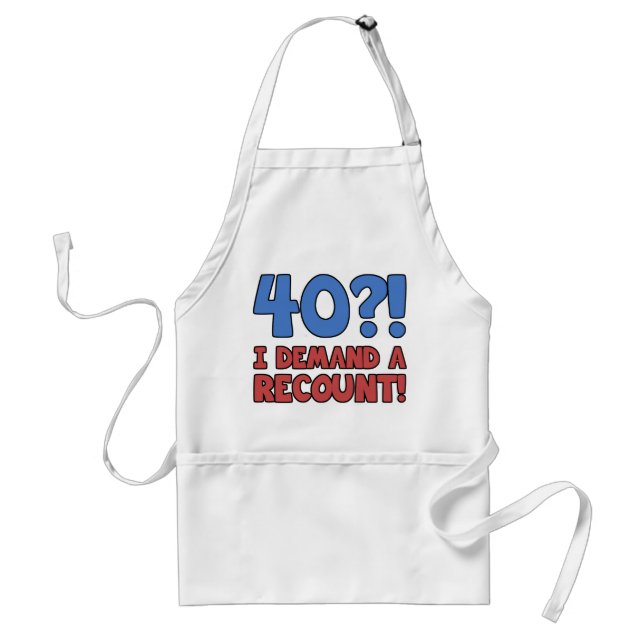 Funny 40th Birthday Gag Gift Standard Apron (Front)