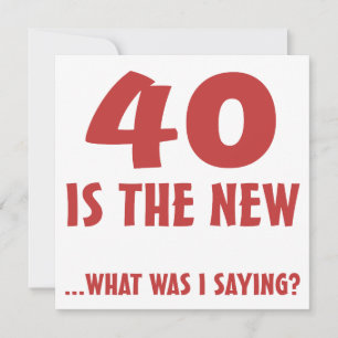 Funny 40th Birthday Gag Gifts Card
