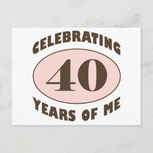 Funny 40th Birthday Gifts Postcard