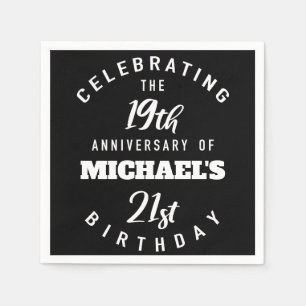 Funny 40th Birthday Personalized Napkin