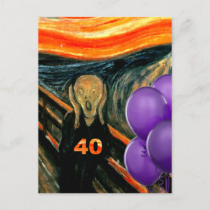 Funny 40th Birthday Postcard