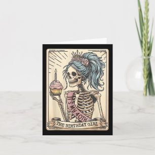 Funny 40th Birthday Skeleton Tarot Card Retro Goth