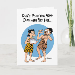 Funny 42nd Birthday Card