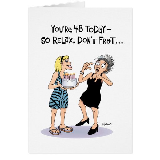 Funny 48th Birthday Card for Her | Zazzle