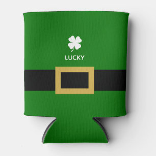 Funny 4 Leaf Clover Shenanigans Shamrock Can Cooler