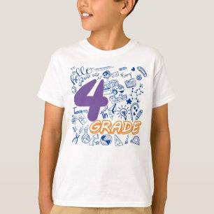 Funny 4th Grade Back to School Kids and Teacher T-Shirt