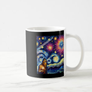 Funny 4th Of July Bigfoot Night Fireworks Fourth O Coffee Mug