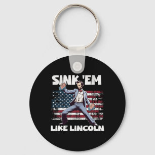 Funny 4th Of July Cornhole Ckyard Games Bbq July 4 Keychain