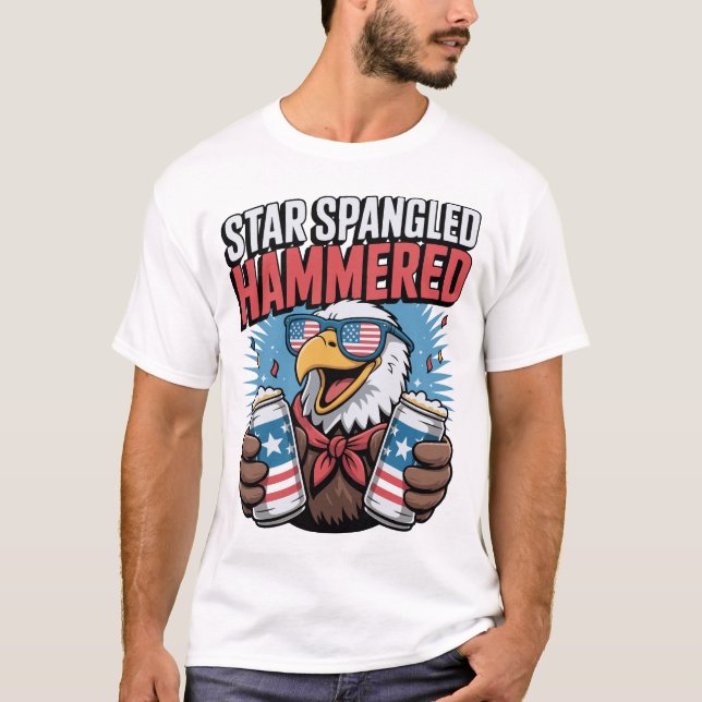 Funny 4th of July Design for Men's T-Shirt (Front)