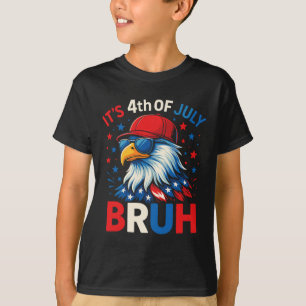 Funny 4th Of July Eagle Bruh American T-Shirt