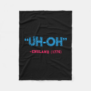 Funny 4th of july  fleece blanket