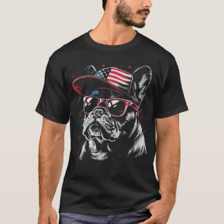 Funny 4Th Of July French Bulldog Dog Lover T-Shirt