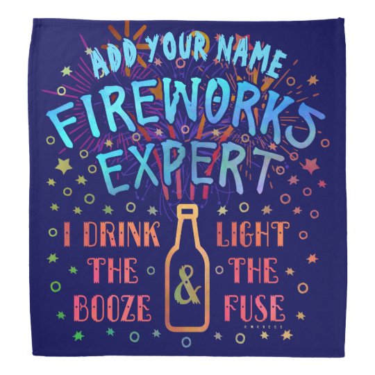 Funny 4th of July Independence Fireworks Expert V2 Bandana