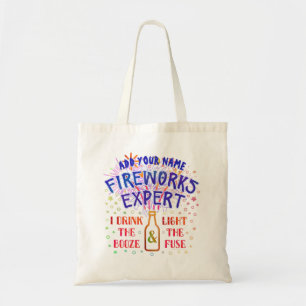 Funny 4th of July Independence Fireworks Expert V2 Tote Bag