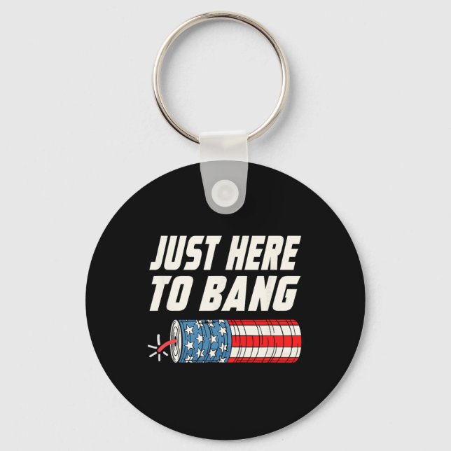 Funny 4th Of July  Keychain (Front)